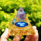 Pyramide du Zodiac en Orgonite symbole du Bélier - Décorations
