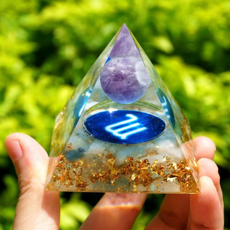 Pyramide du Zodiac en Orgonite symbole du Scorpion - Décorations