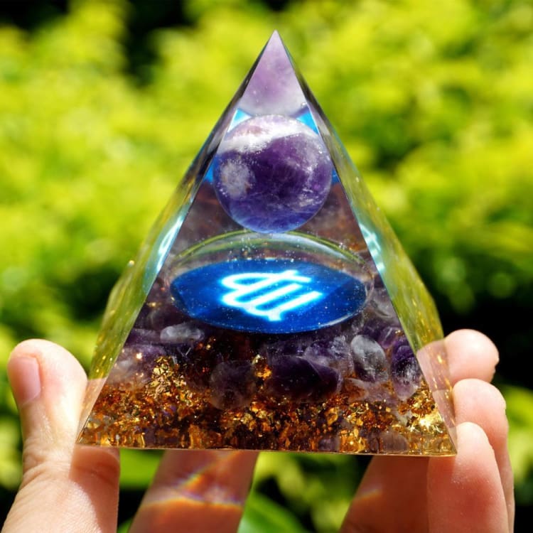 Pyramide du Zodiac en Orgonite symbole de la Vierge