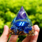 Pyramide du Zodiac en Orgonite symbole du Verseau - Décorations