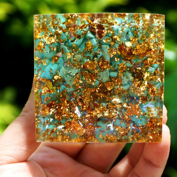Pyramide du Zodiac en Orgonite symbole du Sagittaire - Décorations