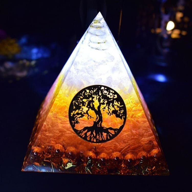 Pyramide Orgonite ’Amour et Joie du coeur’ - Décorations
