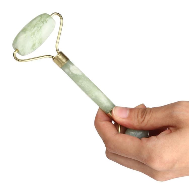 Rouleau De Massage Facial En Jade - Pour Soin De La Peau, Drainage Lymphatique, Neuf Sous Emballage
