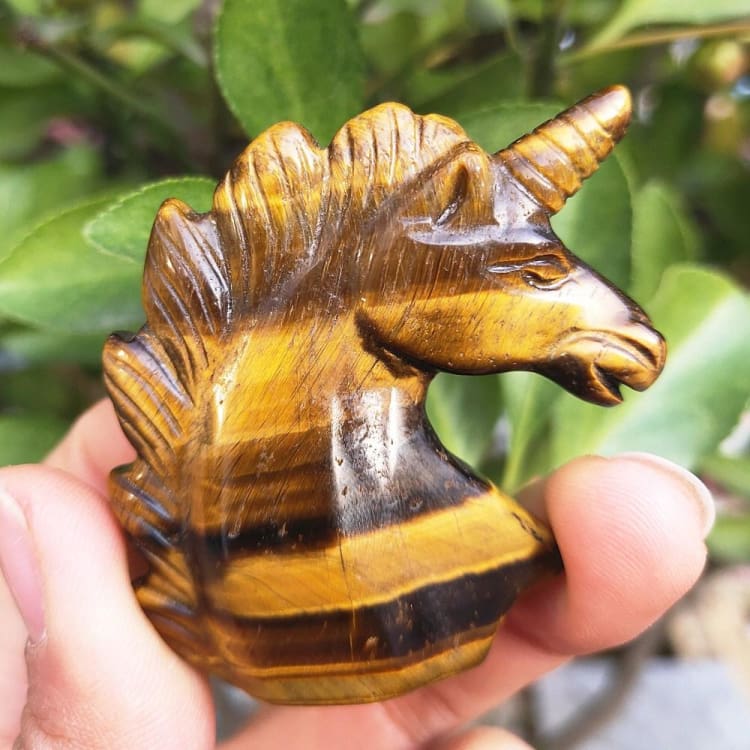 Statue de licorne en il de tigre - decoration