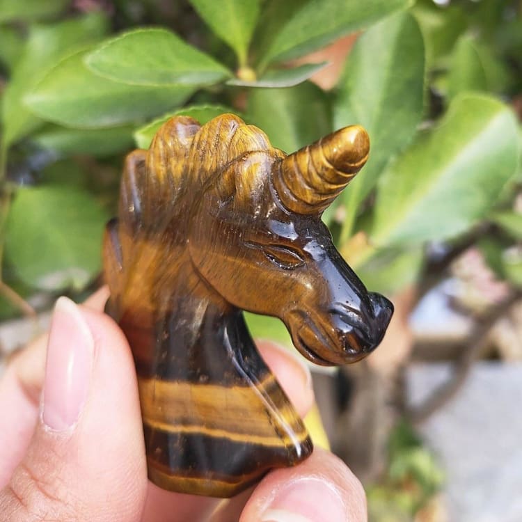 Statue de licorne en il de tigre - decoration