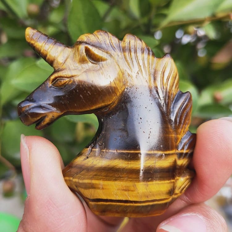 Statue de licorne en il de tigre - decoration