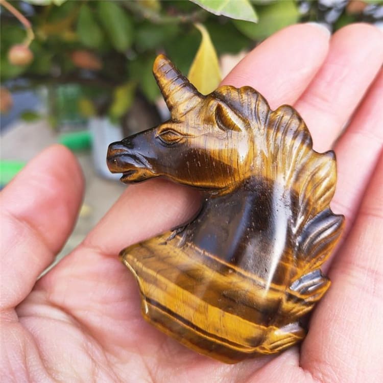 Statue de licorne en il de tigre - decoration