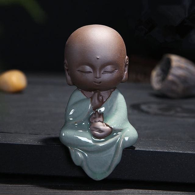 Statuette bouddha en céramique - La sagesse - decoration