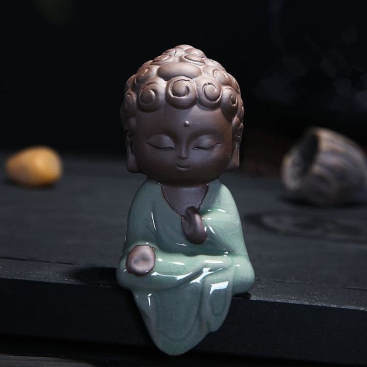 Statuette bouddha en céramique - Lapaisement - decoration