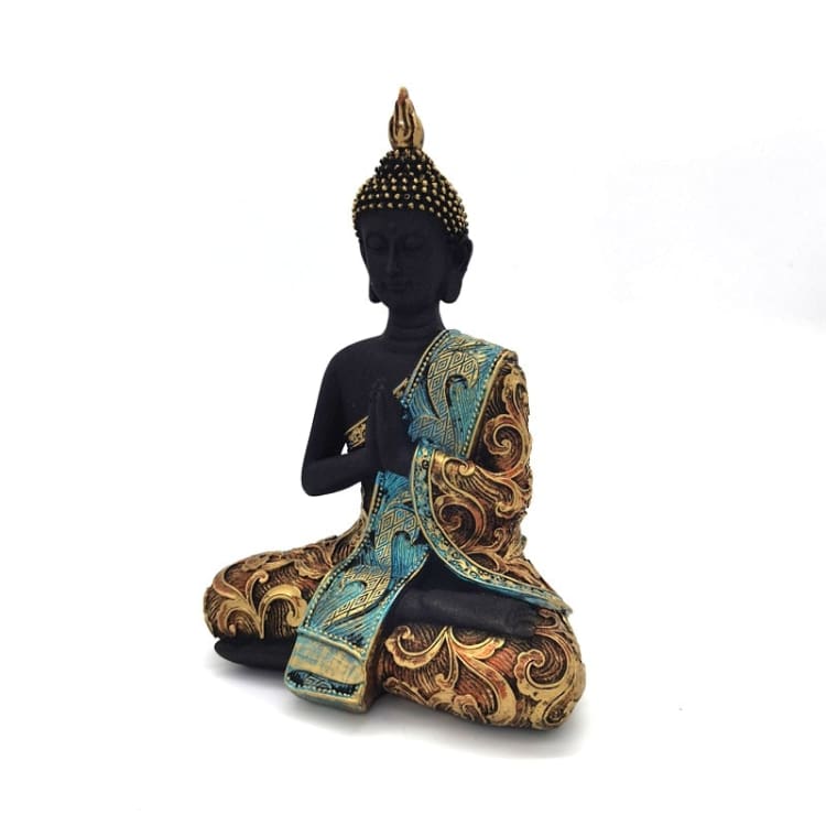 Statuette de Bouddha Style colorée - Abhaya Mudrā