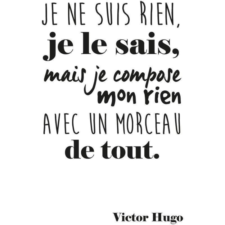 Stickers Victor Hugo - autocollant
