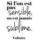 Stickers Voltaire - autocollant