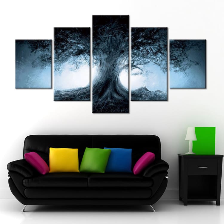 Tableau arbre de vie dans l’obscurité - Toiles