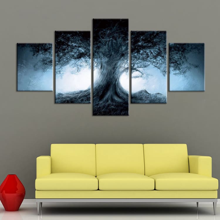 Tableau arbre de vie dans l’obscurité - Toiles