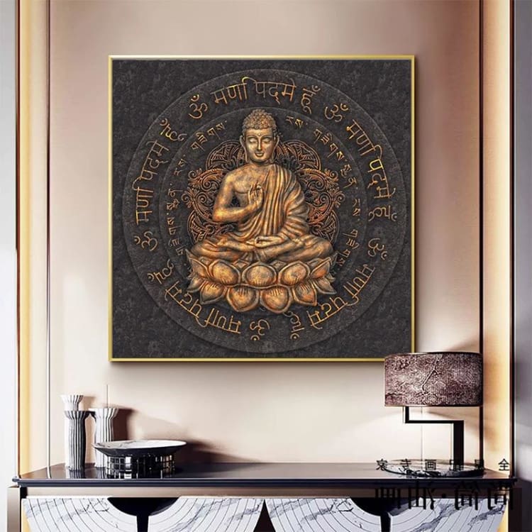 Tableau de Bouddha ’ le cercle ’