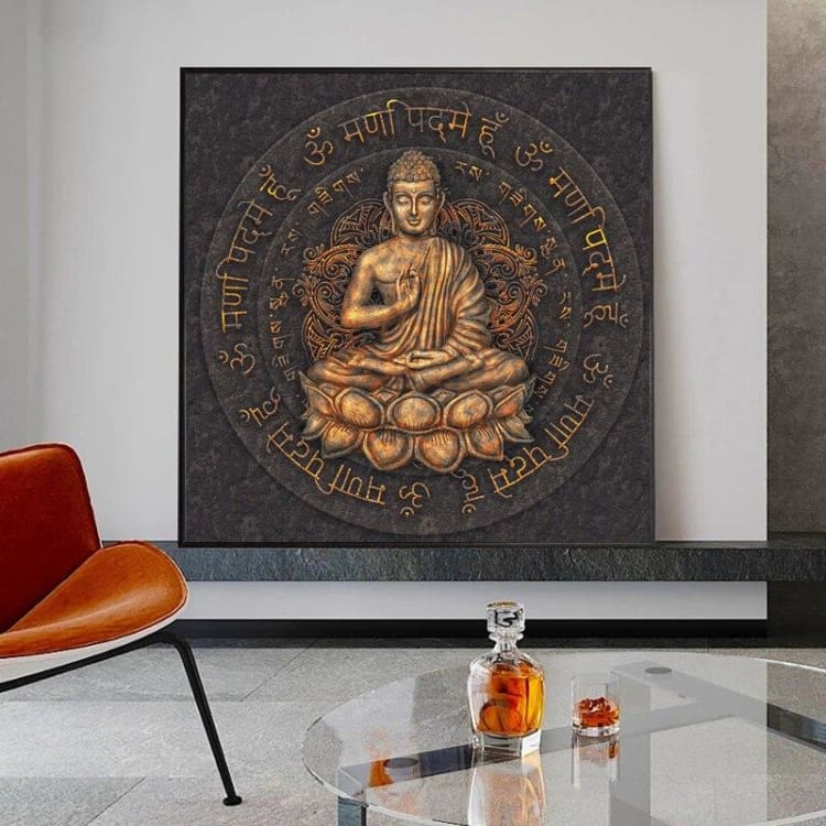 Tableau de Bouddha ’ le cercle ’