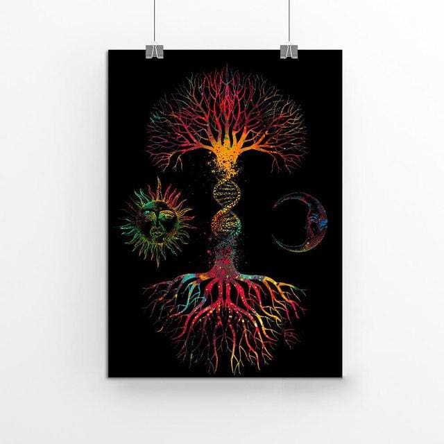 Tableau zen ’ le cycle de la vie ’ - 60x80cm