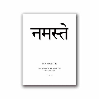 Tableau Zen - Namaste - 40x50cm