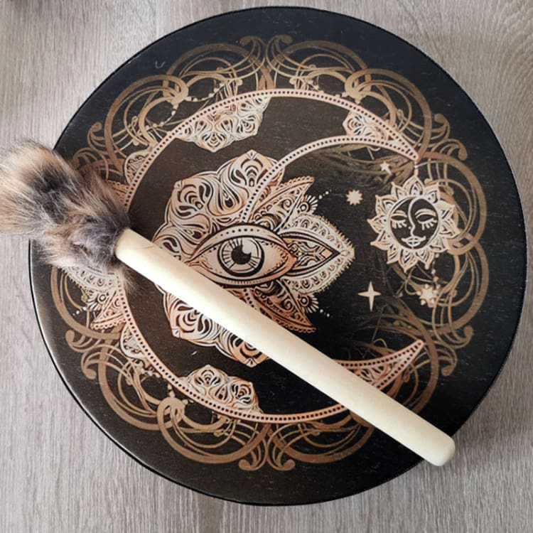 Tambour Chamanique lune et soleil