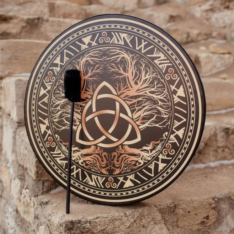 Tambour Chamanique triquetra