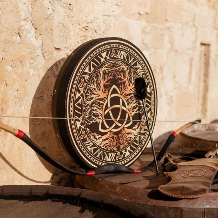 Tambour Chamanique triquetra