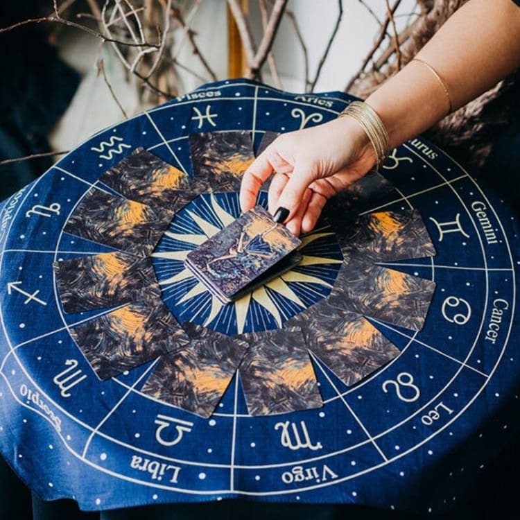 Tapis de divination - Bleu Nuit