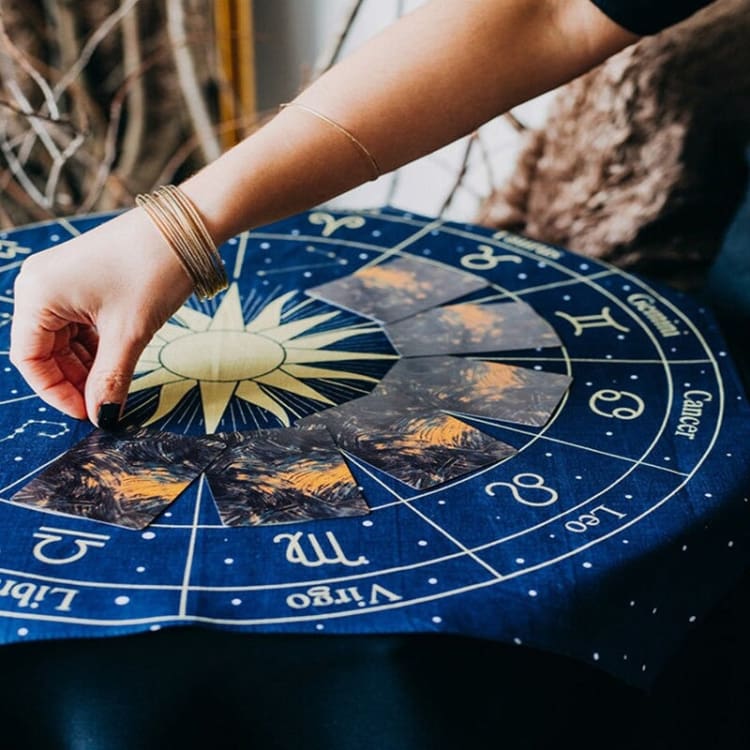Tapis de divination - Bleu Nuit