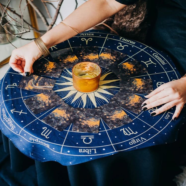 Tapis de divination - Bleu Nuit