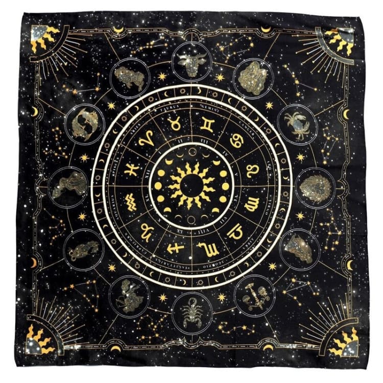 Tapis de divination - Noir profond