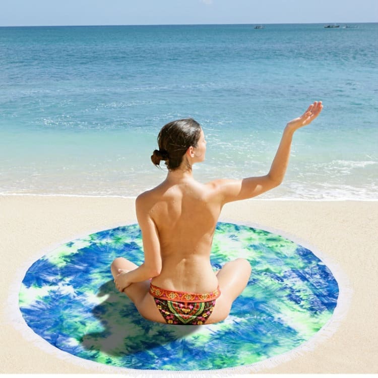 Tapis de plage hypnotique