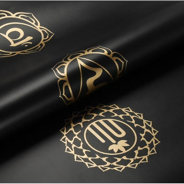 Tapips de Yoga en caoutchouc 100% naturelle ’ Noir profond ’