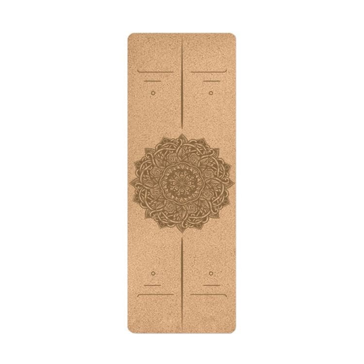 Tapis de Yoga en liège naturelle - Mandala