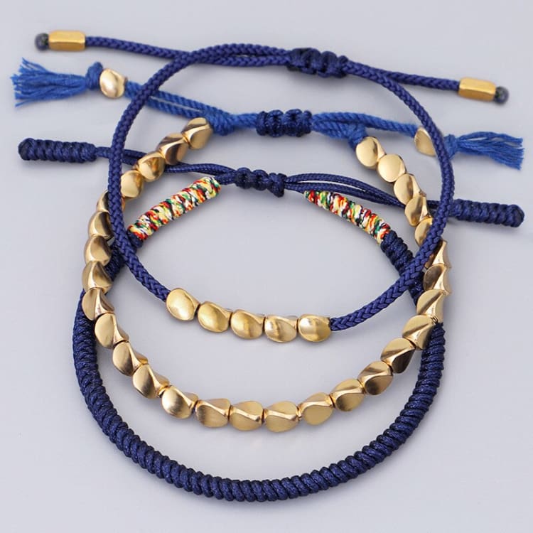 Trio de bracelets bouddhistes