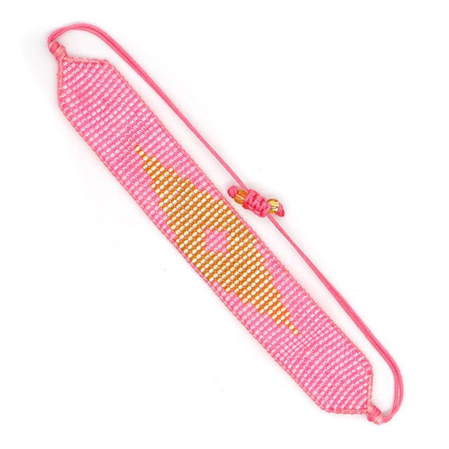Trio de bracelets brésiliens été Pink